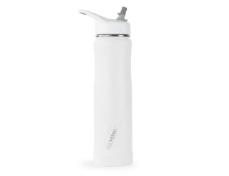 THE SUMMIT -  24oz Stainless Steel Insulated Straw Water Bottle in Whiteout