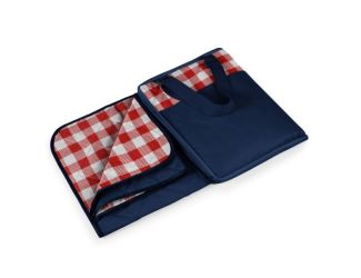 Vista Blanket - Fun Stripe Pattern with Aqua Blue Exterior