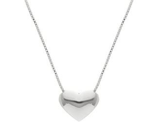Petite Sterling Silver Heart Pendant Necklace