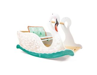 2-in-1 Baby Gym and Rocking Swan Chair Ages 6+ Months