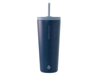 Grosche Jasper Insulated 23 Oz Straw Tumbler - Steel Grey