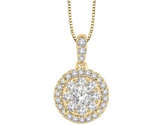 Diamond Cluster Necklace
