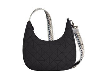 Boho Anti-Theft Slouchy Crossbody Geo Black