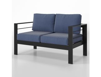 Outdoor Loveseat w/Cushions - Blue
