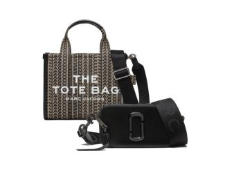 Monogram Tote w/ All Black Snapshot Set