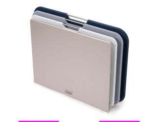 3pc Nest Cutting Board Set - Large Size Gray