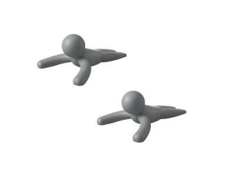 Buddy Doorstop Set Of 2  Charcoal