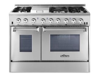 48" Professional 6 Burner Dual Fuel Range w/Griddle-Stainless Steel