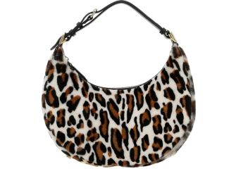 Fendi Fendigraphy Lamb Fur Animal Print Shoulder Bag