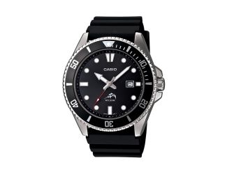 Analog Sports Dive Watch Black Resin Band