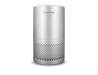 Happy Living True HEPA 360-Degree, 4-Stage Filtration Air Purifier White