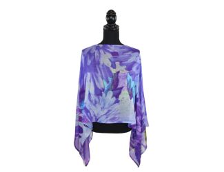 Kippling Floral Watercolor Poncho
