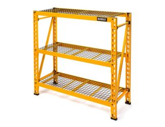 4' DXST4500-W Series Wire Deck Industrial Storage Rack: Yellow