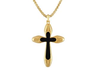 Icon Sterling Silver Pendant with Black Agate