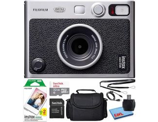 Fujifilm Instax Mini EVO Hybrid Instant Film Camera Bundle