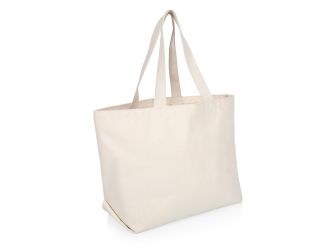 XL Canvas Tote Bag Made in USA, (White)