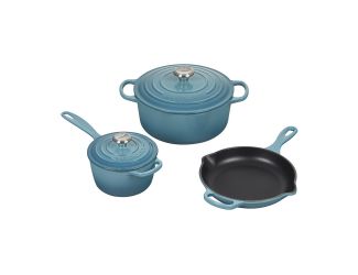 5pc Signature Cast Iron Cookware Set Caribbean