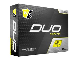 Wilson Optix Yellow Golf Balls - 1 Dozen
