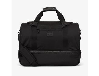 Stevyn Duffel Bag with Shoe Compartment - Black