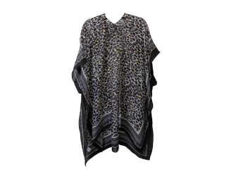 Leopard Print Gold Foil Kimono