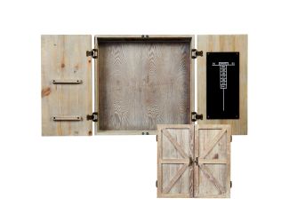 American Legend - Barnwood Dartboard Cabinet