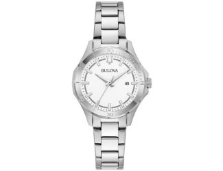 Corporate Collection Ladies' White Dial Stainless Steel Bracelet Watch