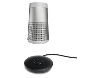 SoundLink Revolve+ II Bluetooth Speaker & SoundLink Revolve Charging Cradle -Luxe Silver Bundle
