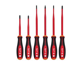 6pc 1000V Insulated Slim Tip Screwdriver Set