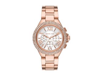 Ladies Large Camille Rose Gold-Tone Stainless Steel Crystal Watch White Dial