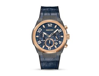 Ducati Chronograph Watch Blue Dial Size Mens Stand