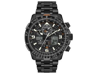 Men's Promaster Skyhawk A-T Eco-Drive Watch, Black Stainless Steel
