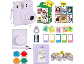 Fujifilm Instax Mini 12 Camera Bundle (Purple)