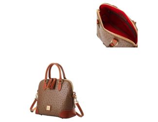 Ostrich Domed Satchel