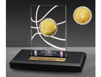 Golden State Warriors 7-Time NBA Champs Gold Coin Acrylic