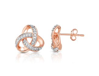 Diamond Love Knot Earrings