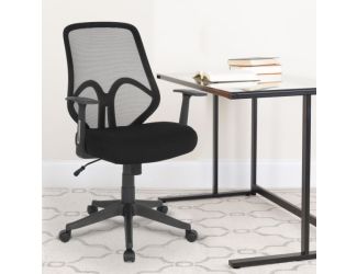 High Back Black Mesh Office Chair with Arms - Computer Chair - Swivel Chair