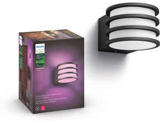 Philips Hue White/Color Lucca Outdoor Wall Light
