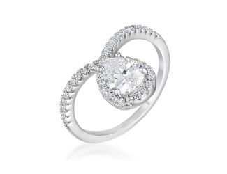 Pear Twist Statement Ring