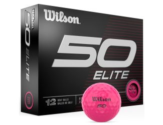 Wilson Fifty Elite Pink Golf Balls - 1 Dozen