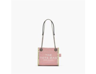 The Denim Chain Crossbody Tote Bag