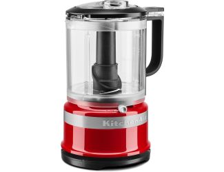 5-Cup Food Chopper with Multi-Purpose Blade and Whisk Accessory, Empire Red
