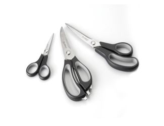 CooknCo Scissor Set 3pc Black/Grey (9.75", 8.75", 5.5")
