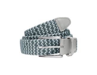 Puma Braided Weave Golf Belt - Ash Grey/Slate Sky/L/XL