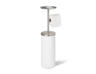 Portaloo Toilet Paper Stand Wht/Nkl