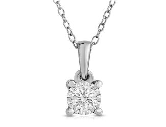 Diamond Solitaire Necklace .25ct