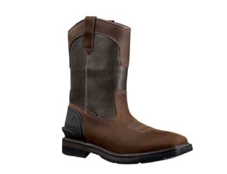 Mens Montana 11" Waterproof Square Toe Wellington-Brown/Burnt Olive-9.5