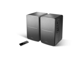 R1280T Powered Bookshelf Speakers - Set of 2 Black
