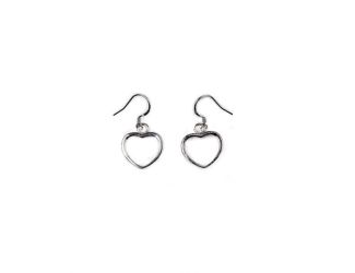 Silver Plated Heart Earrings