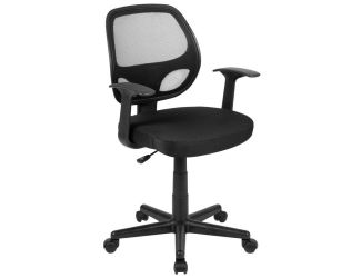 Mid Back Swivel Ergonomic Office Chair: Black