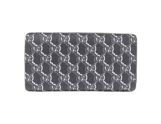 Gucci GG Shadow Black White Continental Zip Around Wallet